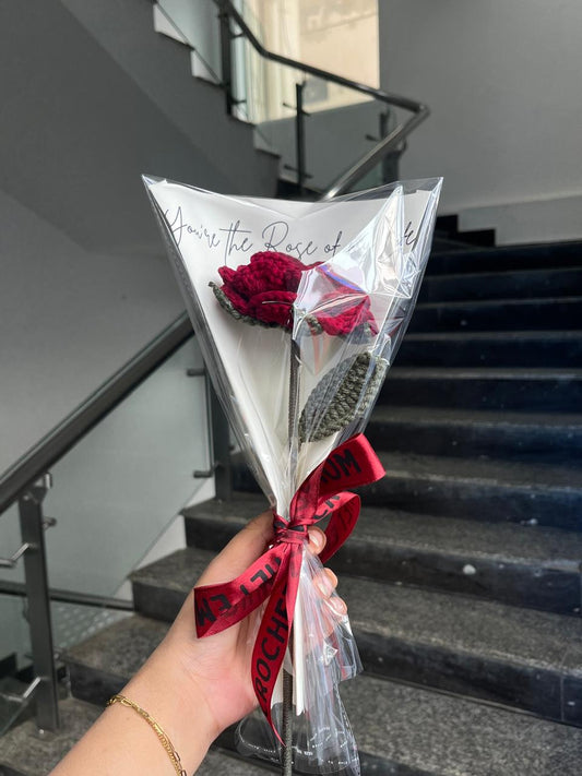 Crochet Rose Bouquet