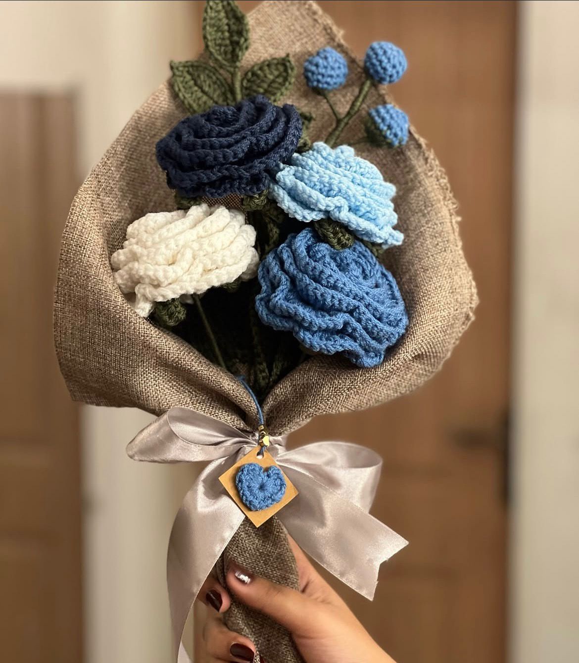Crochet Rose Bouquet