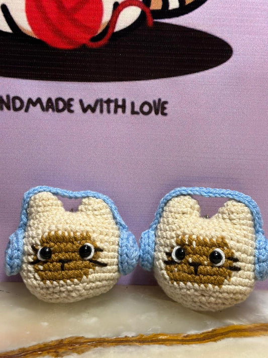 Headphone Kitty Keychain