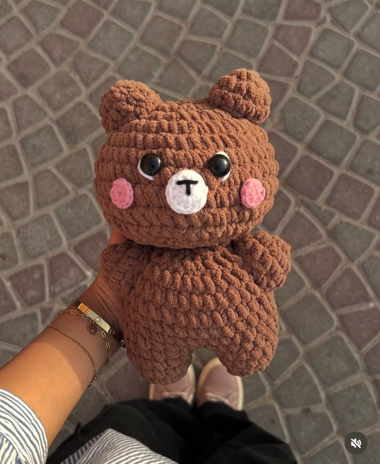 Kawaii Crochet Teddy Bear Plushie