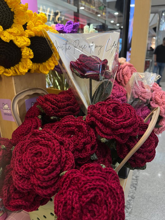 Crochet Rose Bouquet